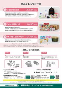 防災グッズチラシ裏面