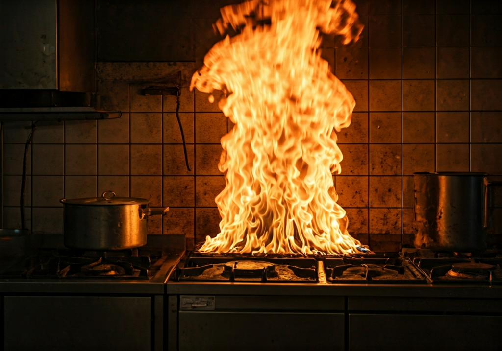 キッチンからの火災